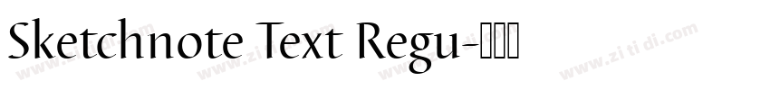 Sketchnote Text Regu字体转换